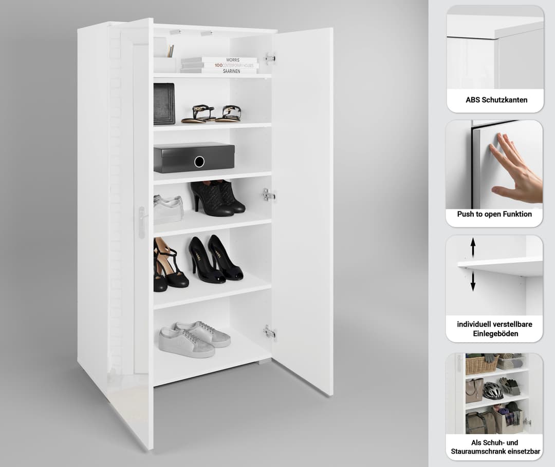 OTTO home Schuhschrank Paris | Weiß