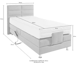 Westfalia Schlafkomfort Boxbett | Schwarz