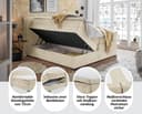 ED EXCITING DESIGN Boxspringbett Fanes | Beige 3