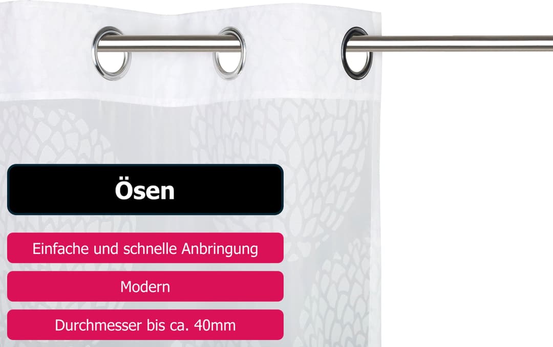 OTTO home Gardine BELEM | Weiß