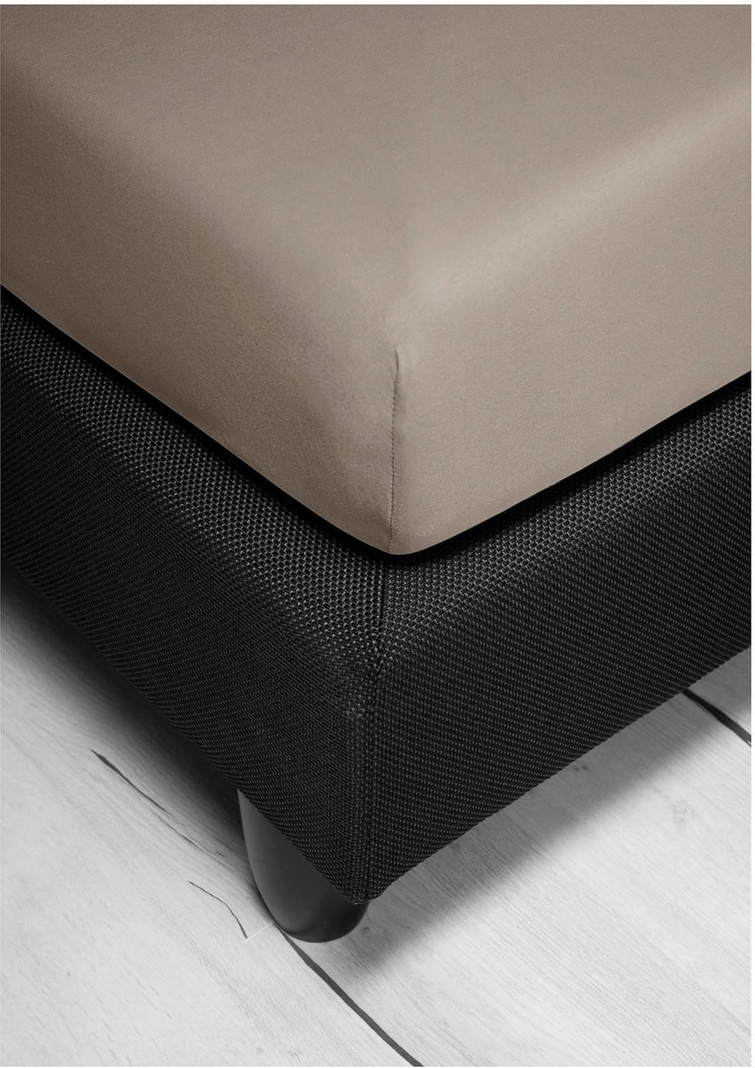 BIERBAUM Spannbettlaken Jersey | Beige