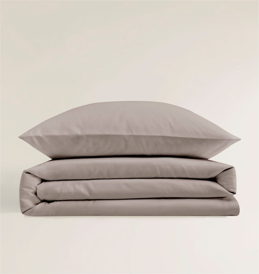 BIERBAUM Bettwäsche Elegant uni | Braun