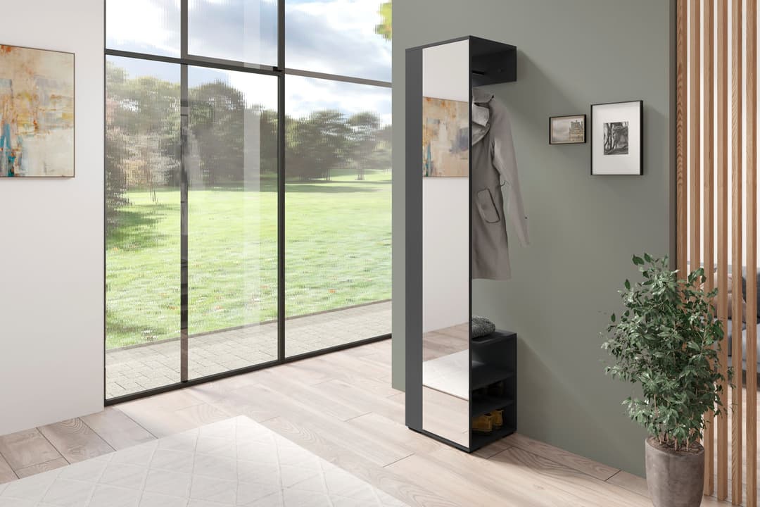 byLIVING Garderobenpaneel Ben | Grau