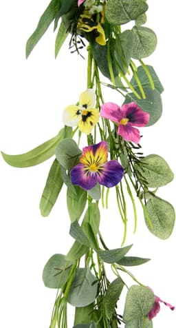 Kunstblume Stiefmütterchenranke | Mehrfarbig