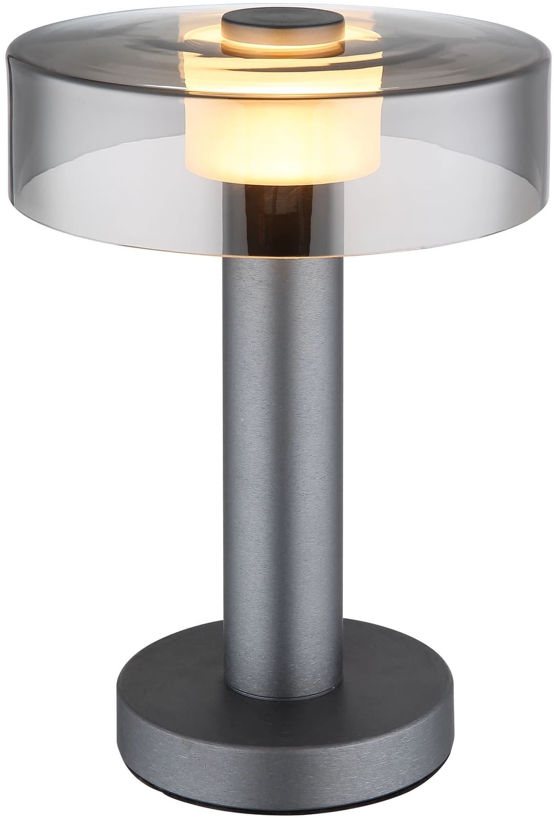 GLOBO LIGHTING LED Tischleuchte GRANT | Silber