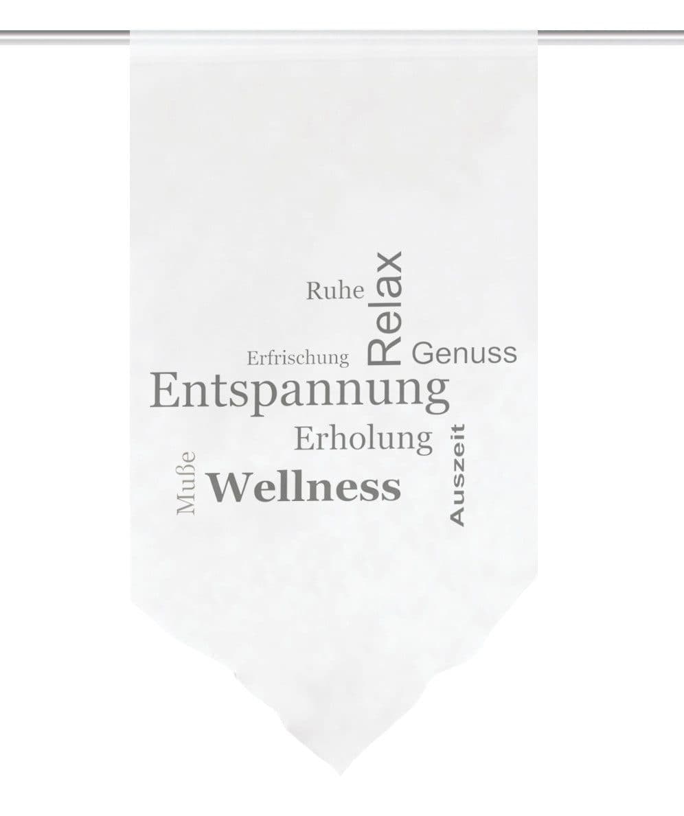 HOME WOHNIDEEN Scheibengardine AUSZEIT | Grau