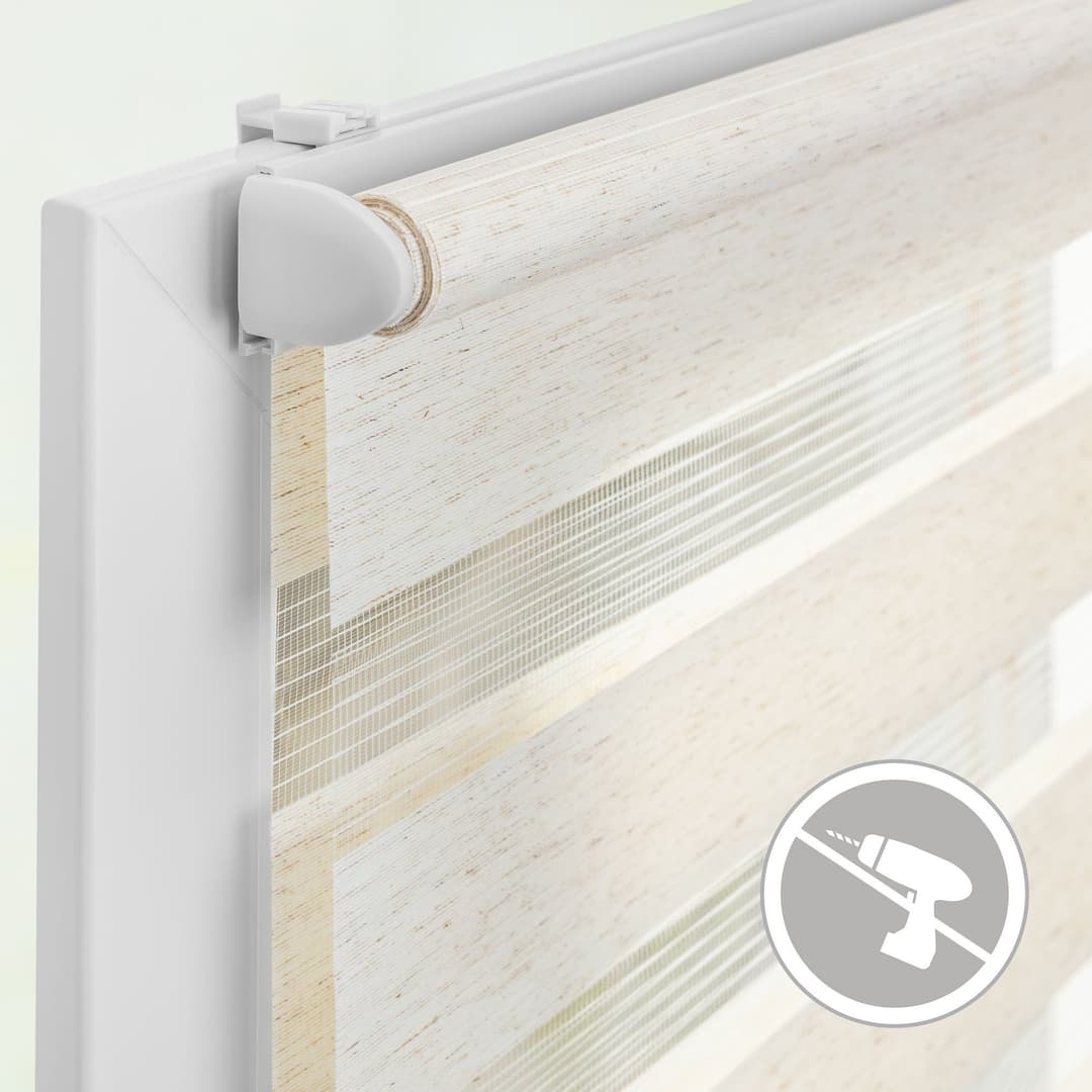 Doppelrollo Duo Rollo Klemmfix | Beige