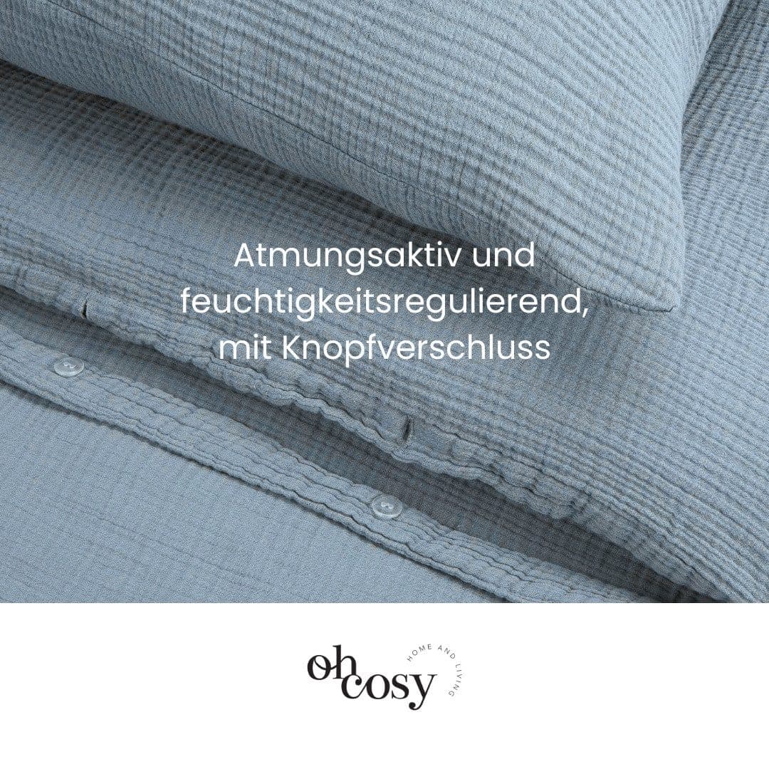 Oh cosy Bettwäsche Sally | Blau
