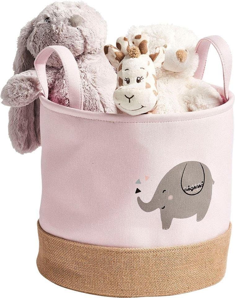 Zeller Present Aufbewahrungskorb Elefant (Set, 2 St) | Rosa