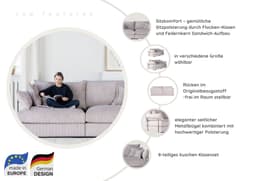 Home affaire Ecksofa Casa XL L-Form | Beige
