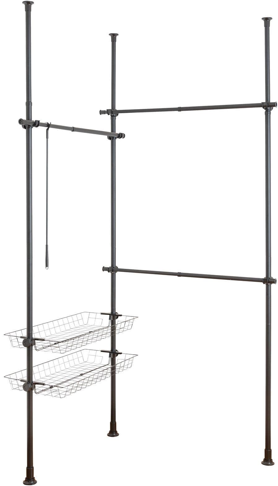 Wenko Teleskopregal Herkules Duo | Schwarz