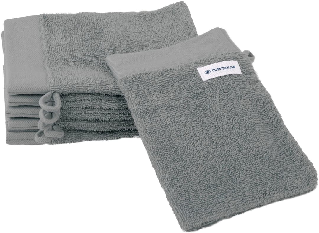 TOM TAILOR HOME Waschhandschuh COLOR BATH | Grau