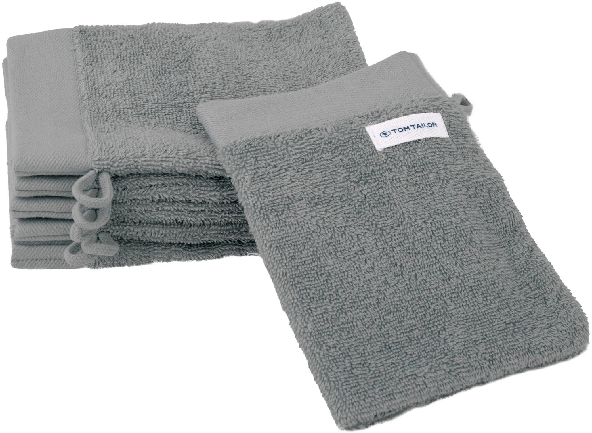 TOM TAILOR HOME Waschhandschuh COLOR BATH | Grau