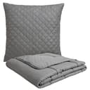 OTTO home Microfaserbettdecke + Microfaserkissen Clarra Spar Set 2