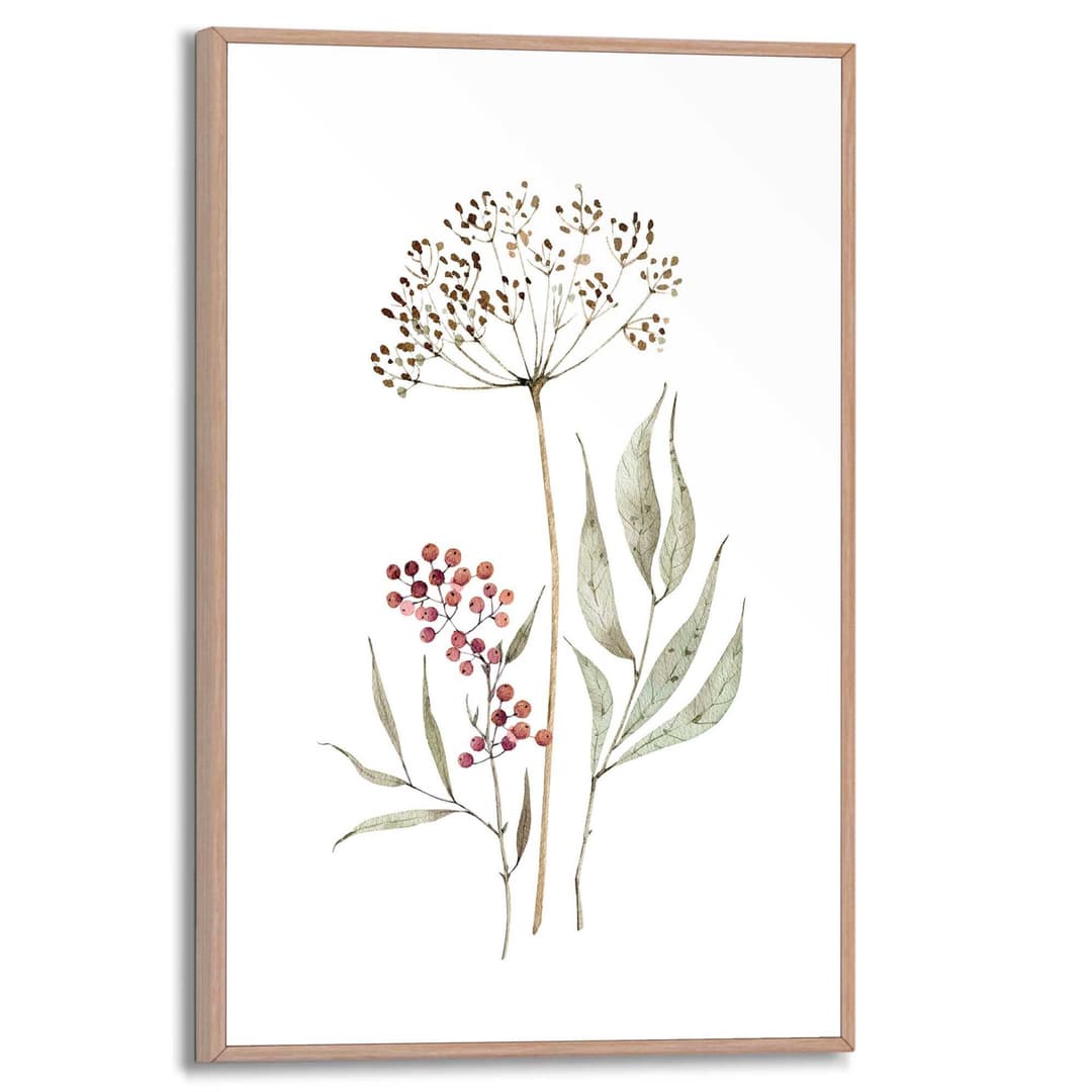 Reinders! Aqua Flowers Wandbild | Mehrfarbig