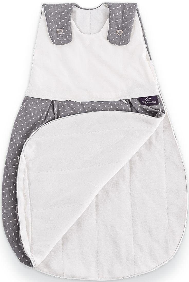 Träumeland Babyschlafsack Außenschlafsack Pünktchen grau | Grau