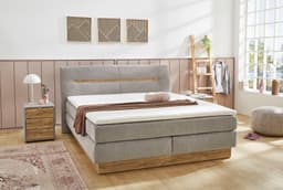 Jockenhöfer Gruppe Boxspringbett Nika 180x200cm | Grau