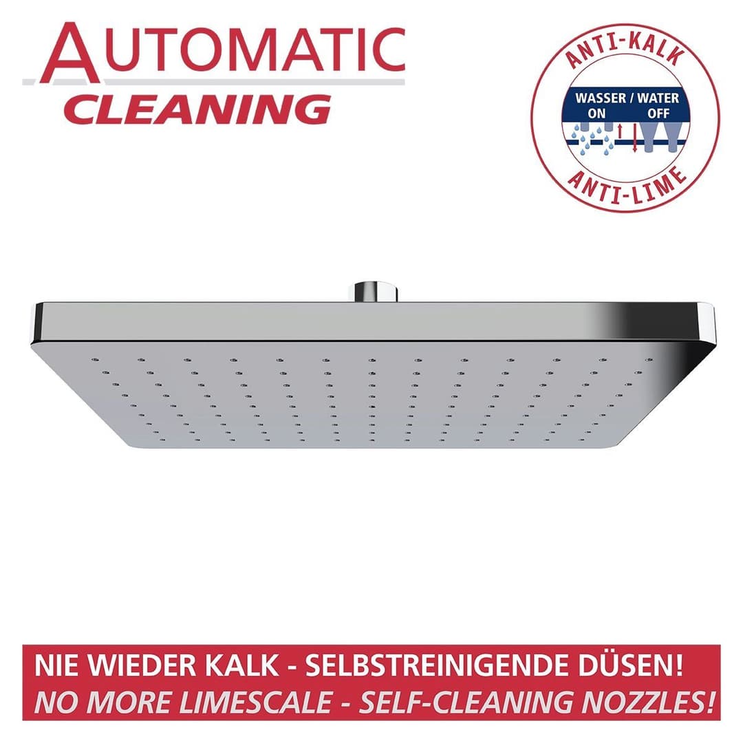 WENKO Regenduschkopf Watersaving System | Silber