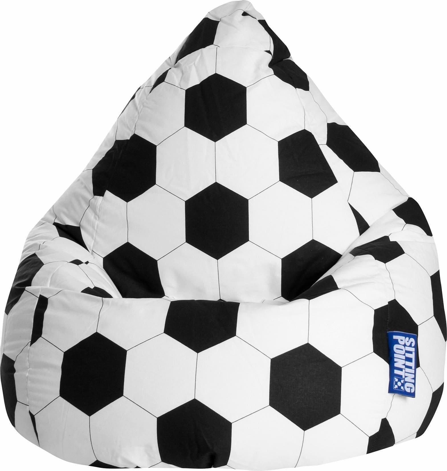 Sitting Point Sitzsack Fussball XL | Mehrfarbig