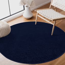 Sanat Teppich Uni | Blau