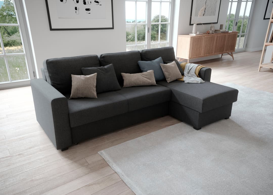 ATLANTIC home collection Ecksofa Dublin | Grau