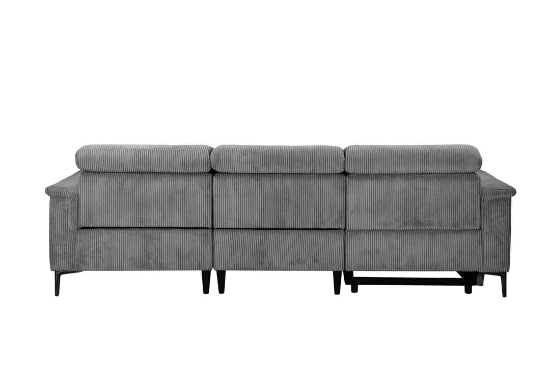 OTTO home Ecksofa LUND Cord | Grau