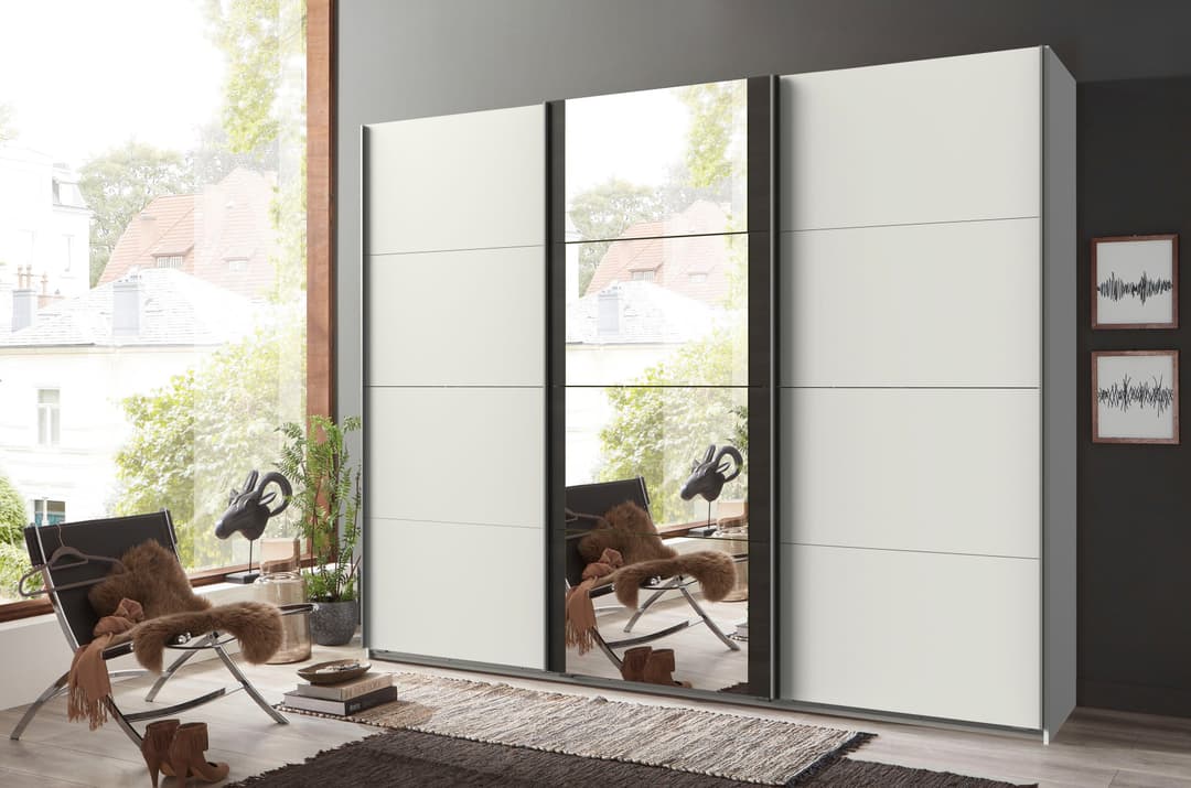 Wimex Schwebetürenschrank Bern | Weiß