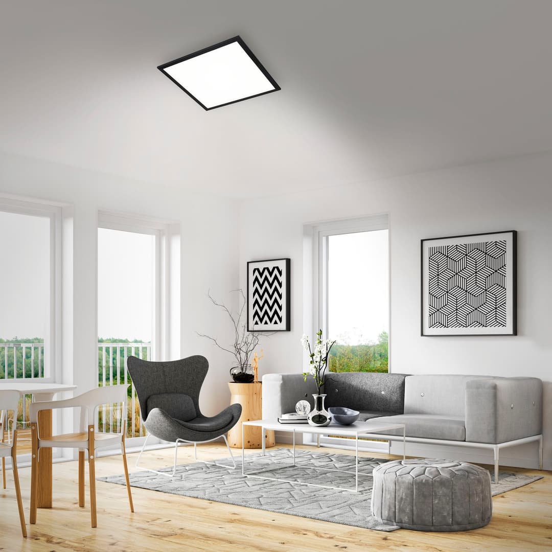 Briloner Leuchten CCT LED Panel | Schwarz