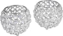 Home affaire Teelichthalter Kristall | Silber