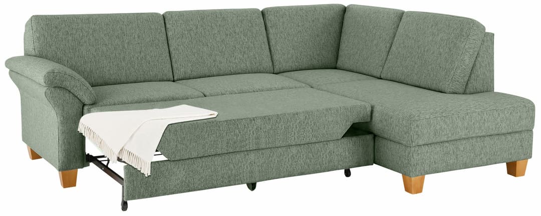 Home affaire Ecksofa Borkum L-Form | Grün