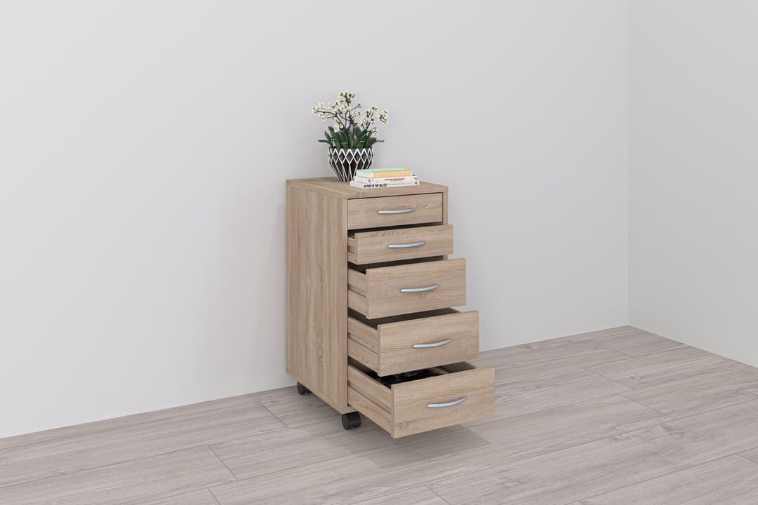 FMD Rollcontainer Freddy | Holztöne