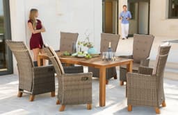 MERXX Garten-Essgruppe Toskana Deluxe | Braun