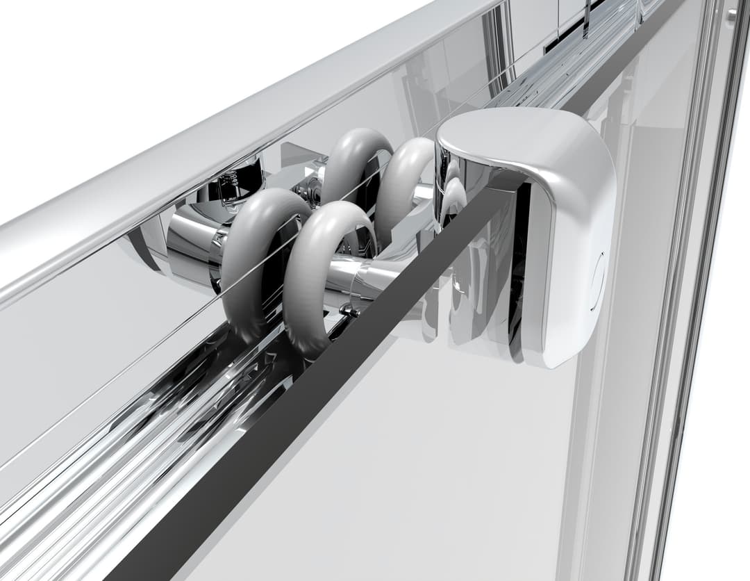 welltime Eckdusche Trento Banda Plus | Silber