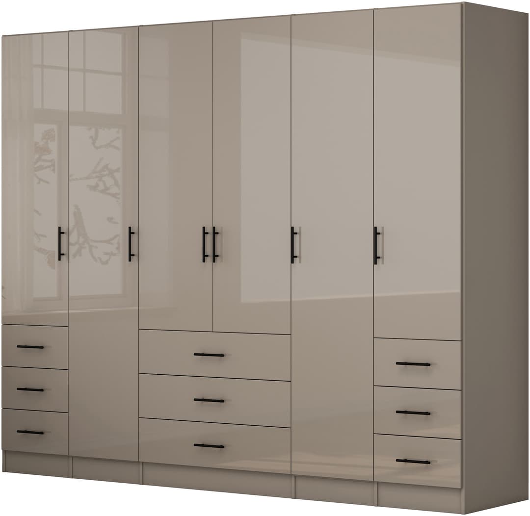 Kleiderschrank Trento | Grau