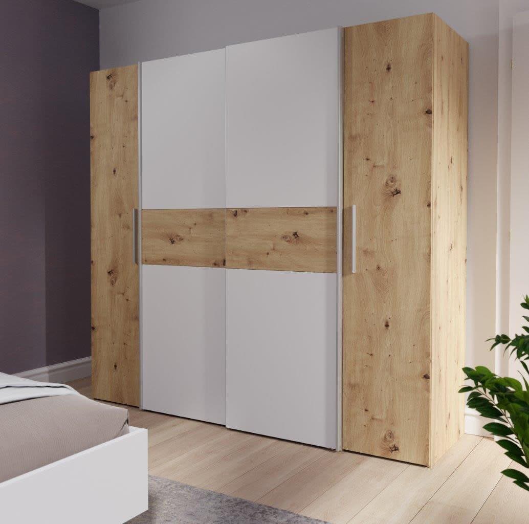 FORTE Kleiderschrank Kalixtus | Holztöne