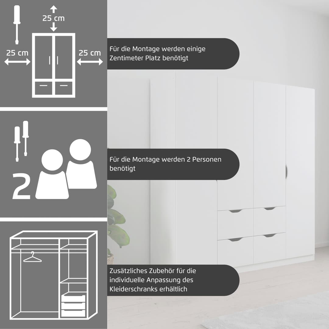 rauch Kleiderschrank Freiham | Weiß