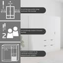 rauch Kleiderschrank Freiham | Weiß 4