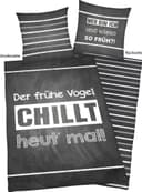 Herding Young Collection Wendebettwäsche Sprüche | Grau