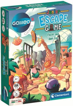 Clementoni Galileo Escape Game Junior Flucht aus dem Zoo | Mehrfarbig