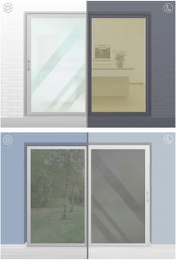 GARDINIA Fensterfolie Statische UV-Folie | Silber