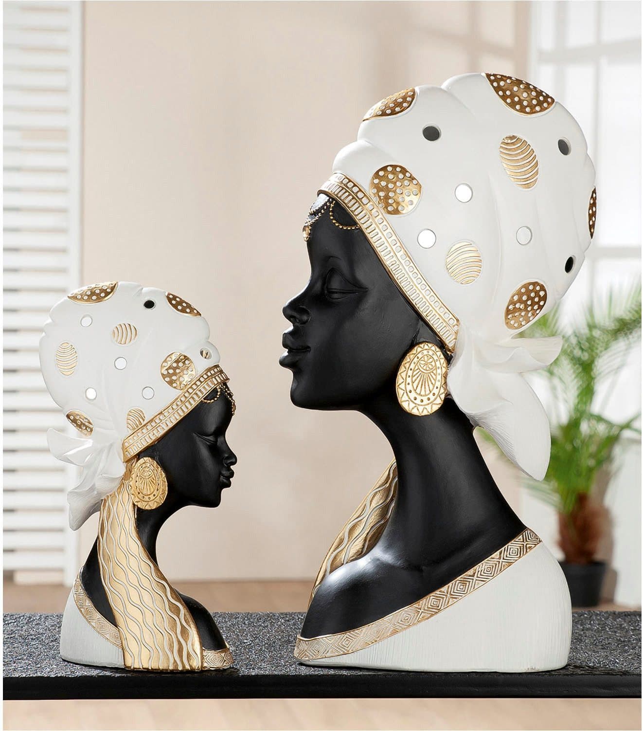 GILDE Afrikafigur Lady "Mara" | Schwarz