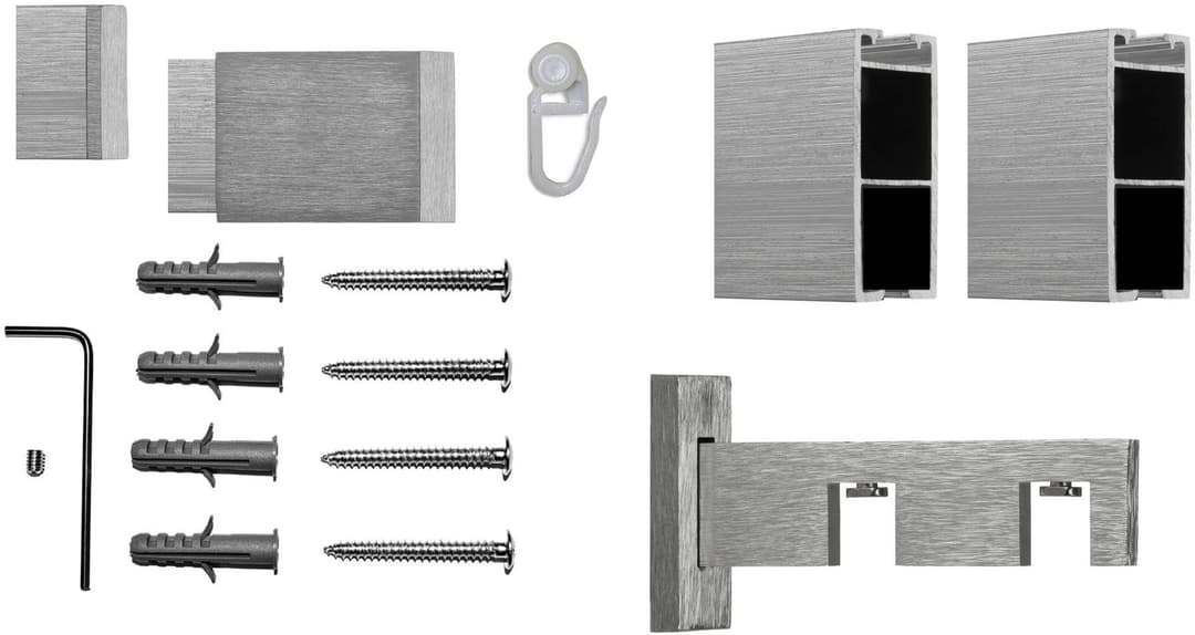 indeko Gardinenstange Inline | Silber