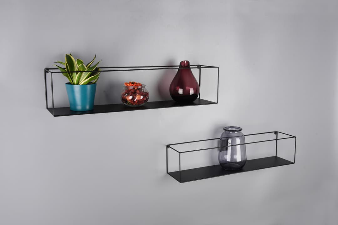 MIRRORS AND MORE Ablageregal Tinka | Schwarz