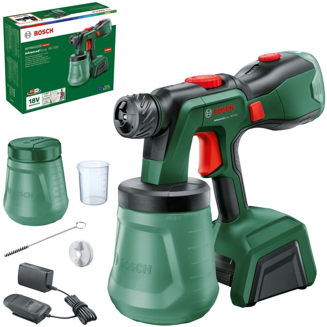 Bosch Home & Garden Farbsprühgerät AdvancedSpray 18V-500 | Grün