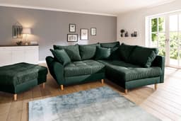 Home affaire Ecksofa Rice L-Form | Grün