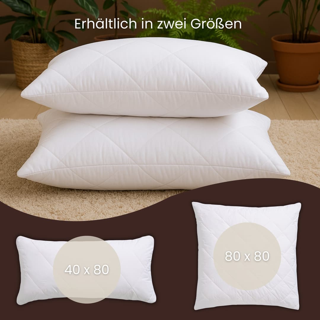 OTTO home Naturhaarkissen Lofna | Weiß