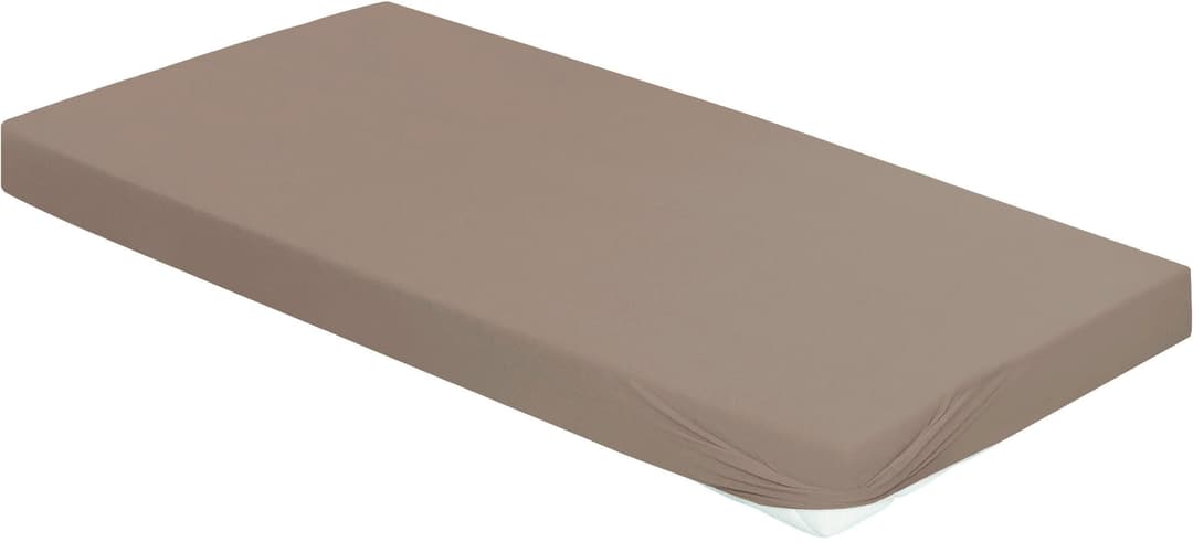 BIERBAUM Spannbettlaken Jersey | Beige