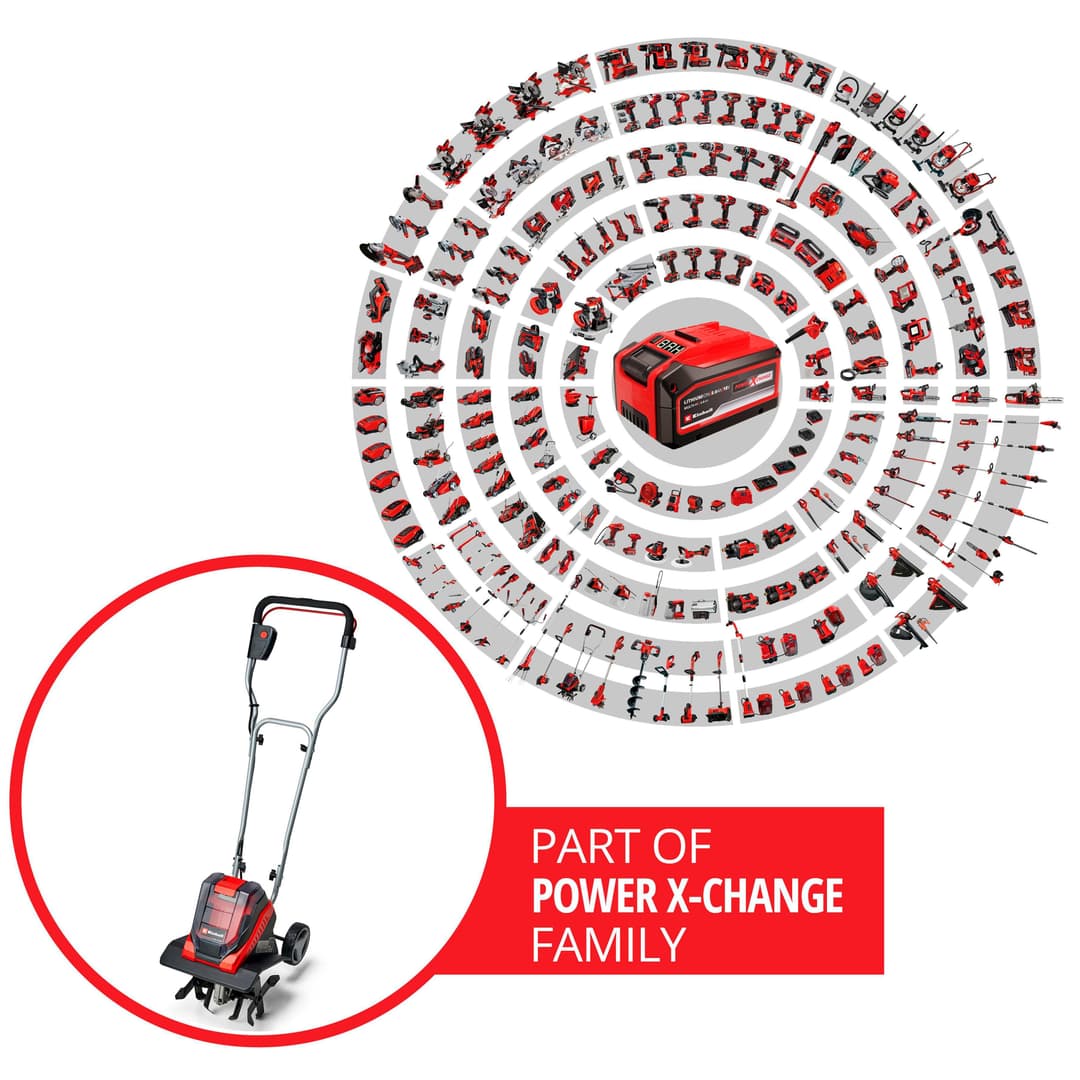 Einhell Akku-Motorhacke GE-CR 30 Li-Solo | Mehrfarbig