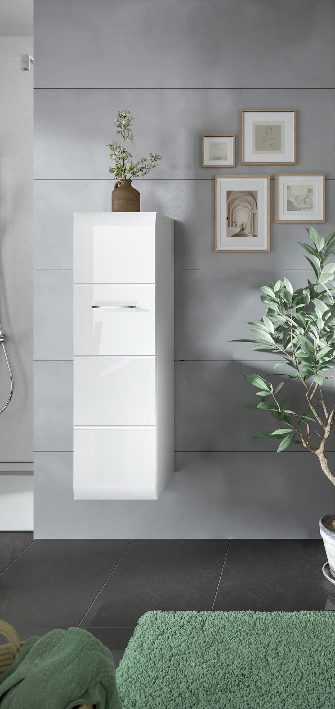 welltime Stauraumschrank Florenz | Weiß