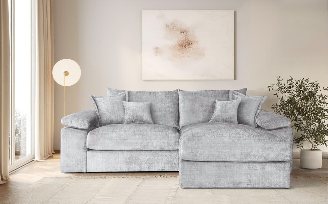 Home affaire Ecksofa Soft&Cosy XL L-Form | Grau